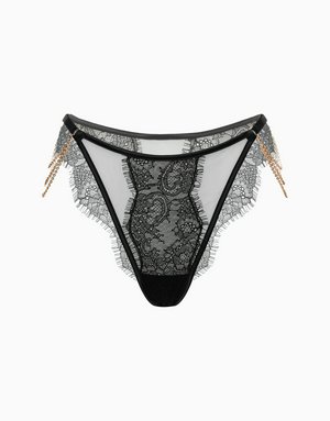 Танга средней посадки, черный, арт. 4640348116160