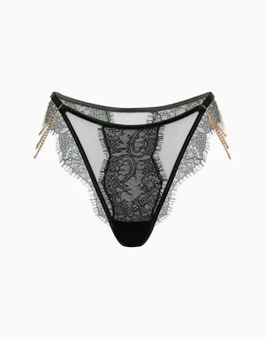 Танга средней посадки, черный, арт. 4640348116177