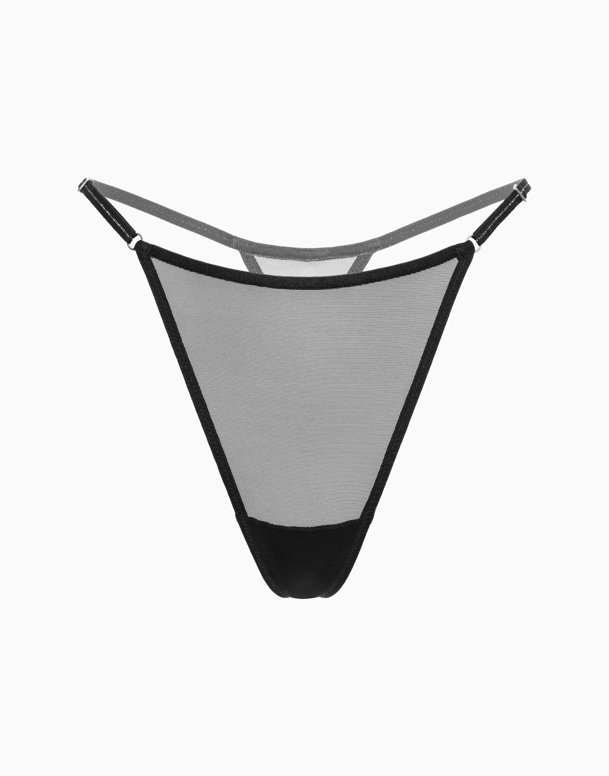 Стринги высокая посадка, черный, арт. 4670393565835