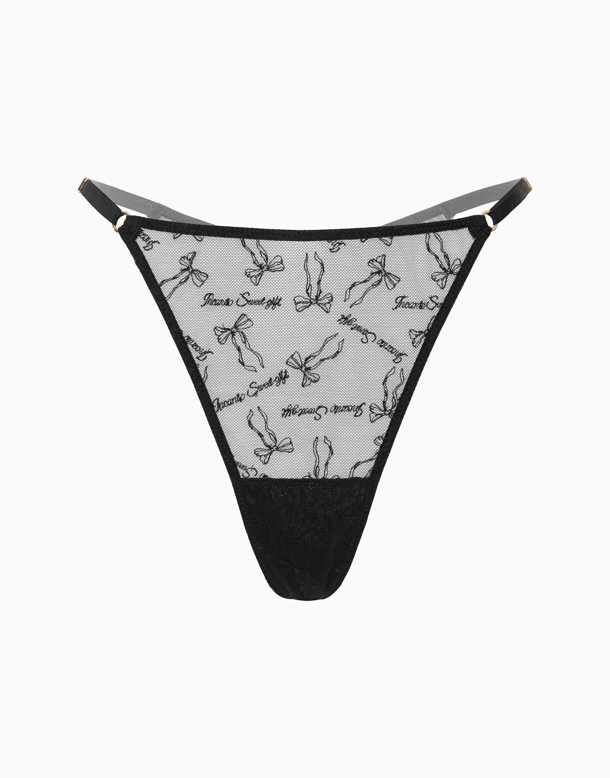 Стринги средняя посадка, черный, арт. 4670393543758