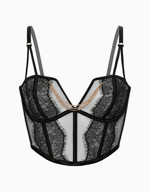 Бюстгальтер с мягкими чашками на стане Modena, черный, арт. 4640348115996