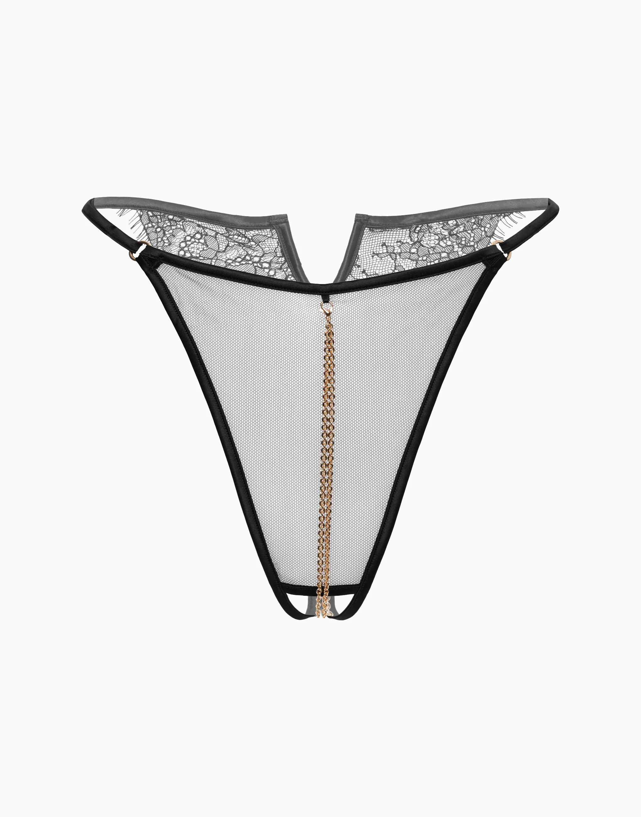 Стринги-уверты, черный, арт. 16008