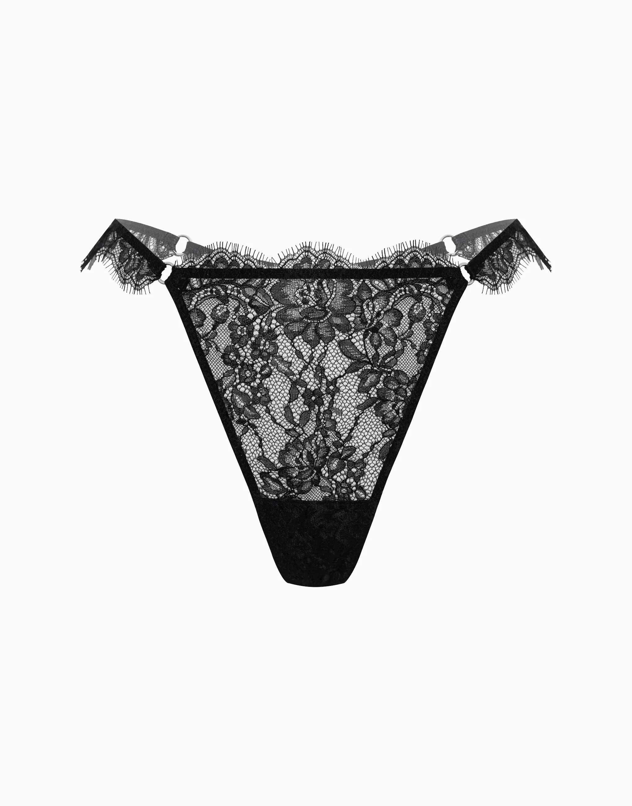 Стринги средняя посадка, черный, арт. 4670393556314