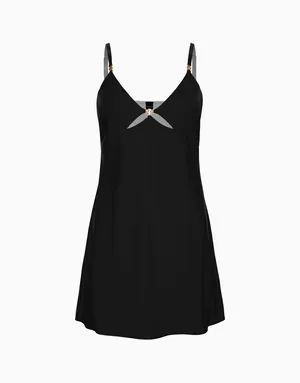 Сорочка на бретелях, черный, арт. 4670393569130