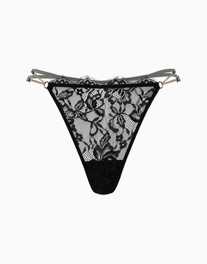 Стринги высокая посадка, черный, арт. 4670393554075