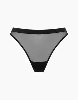 Стринги высокая посадка, черный, арт. 4640348116917