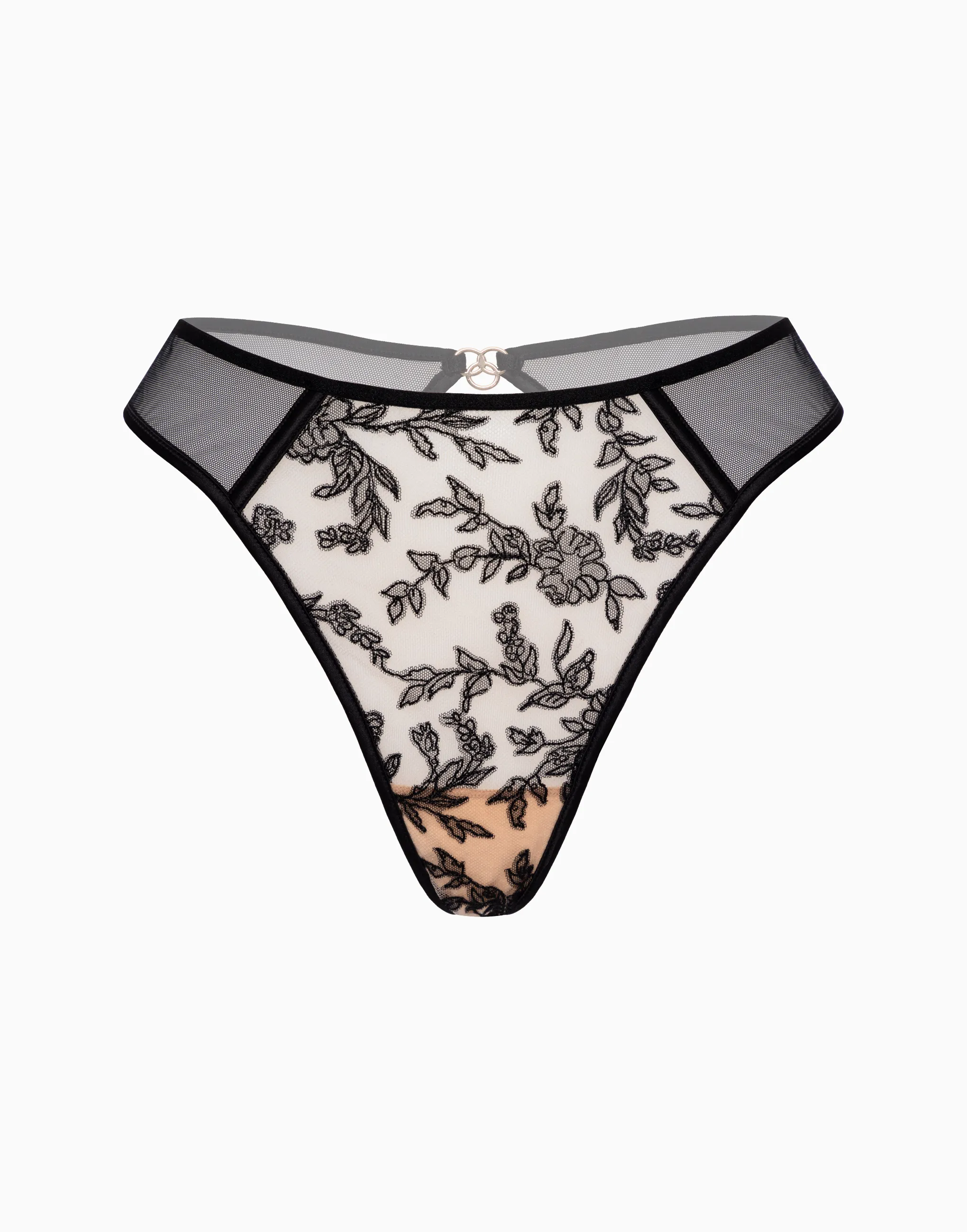 Стринги средняя посадка, черный, арт. 4670393566917