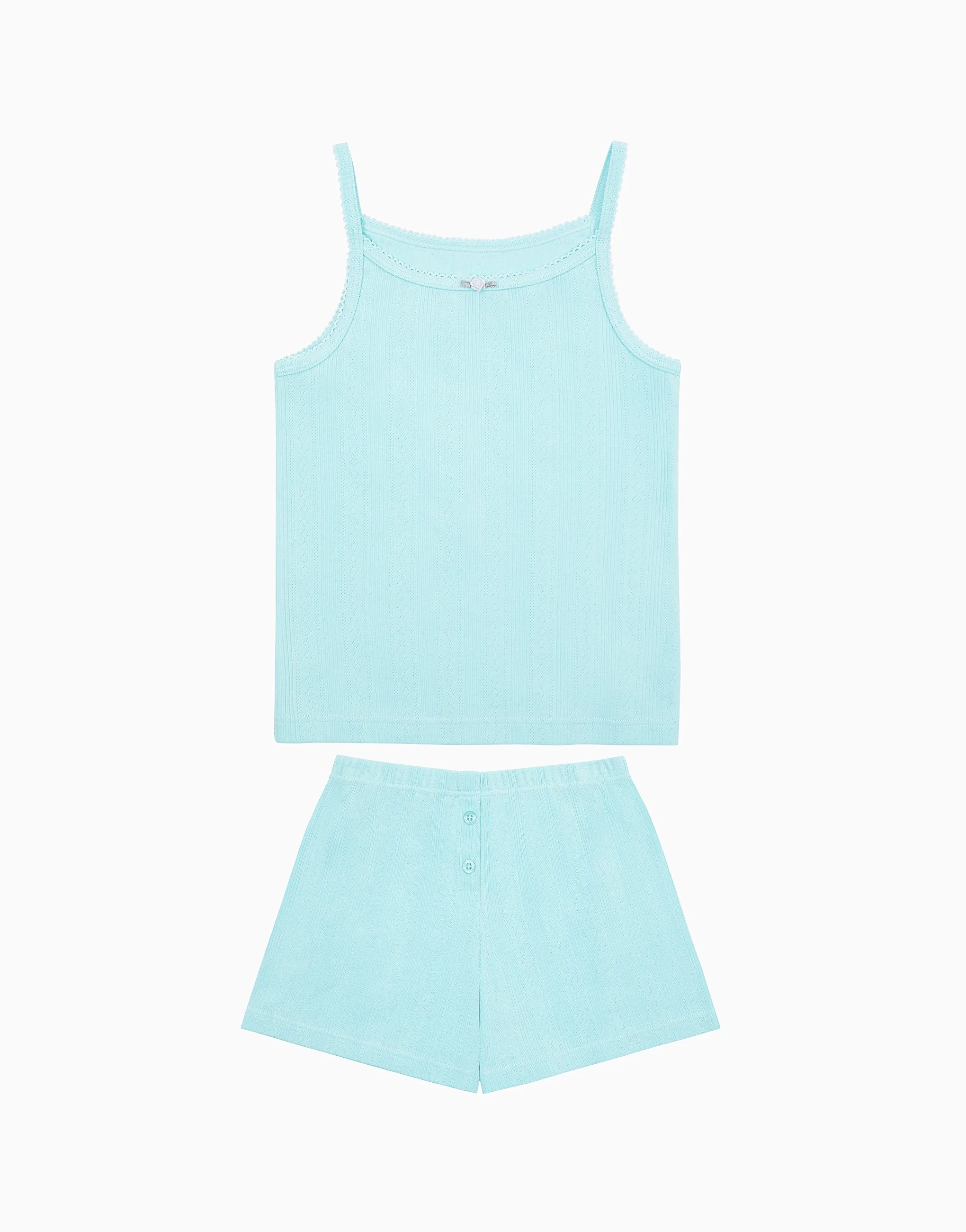 Комплект майка и шорты для девочки, голубой, арт. 17100