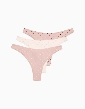 Набор из 3 бразилиано средняя посадка с высоким вырезом бедра, мультиколор, арт. 4607182601832