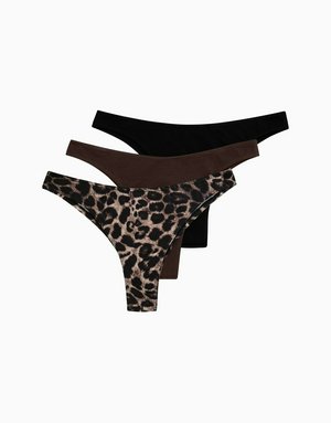 Набор из 3-х бразилиано средняя посадка с высоким вырезом бедра, мультиколор, арт. 4640348119857