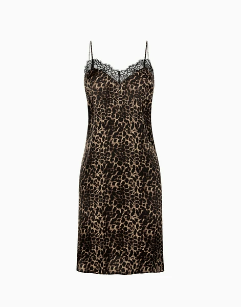 Сорочка на бретелях, шоколадный, арт. 4670393565293