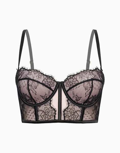 Балконет со спонжевыми чашками на стане Naples, черный, арт. 31800