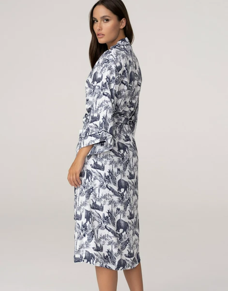 Халат с рукавами 3/4, bianco print, арт. 6944990910595