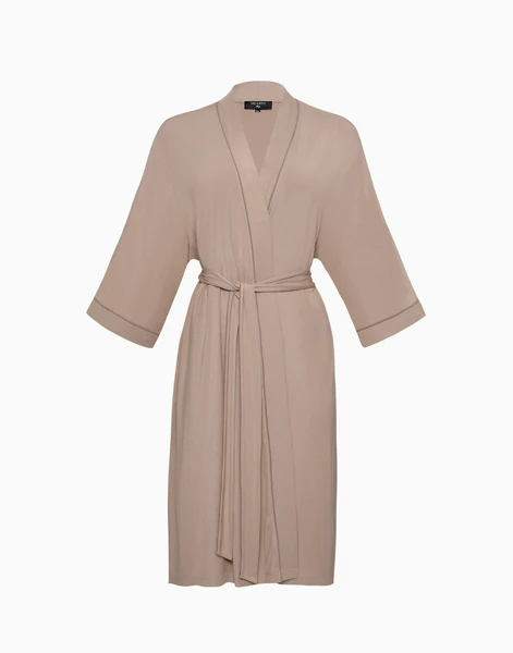 Халат с рукавами 3/4, коричневый, арт. 6944990901487