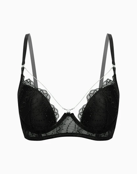 Бюстгальтер бюстье Push-up с формованными чашками Malta, черный, арт. 32094