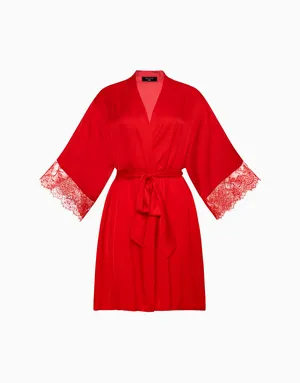 Халат Incanto с рукавами 3/4 PD858, красный, арт. 32677