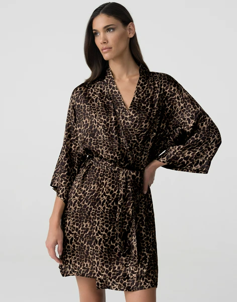 Халат Incanto с рукавами 3/4 PD1186, коричневый, арт. 4670393565347