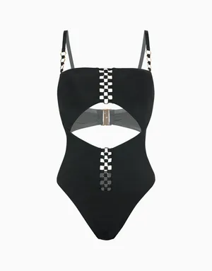 Сплошной купальник Incanto с формованными чашками ID48, черный, арт. 4670393568980