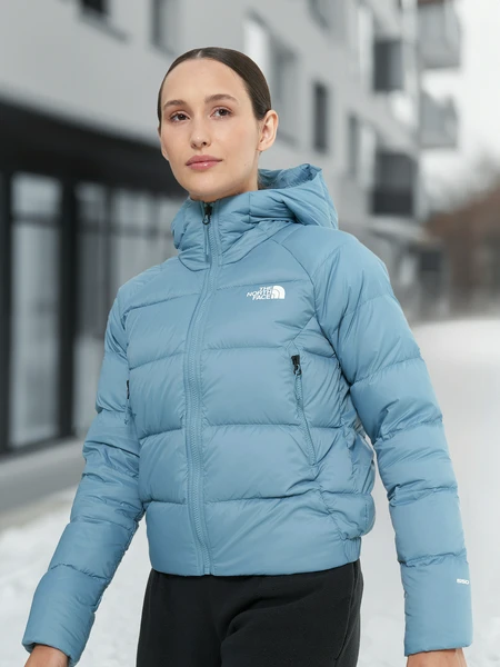 Пуховик женский The North Face Hyalite, голубой, арт. nf0a3y4r1om1t1k-.