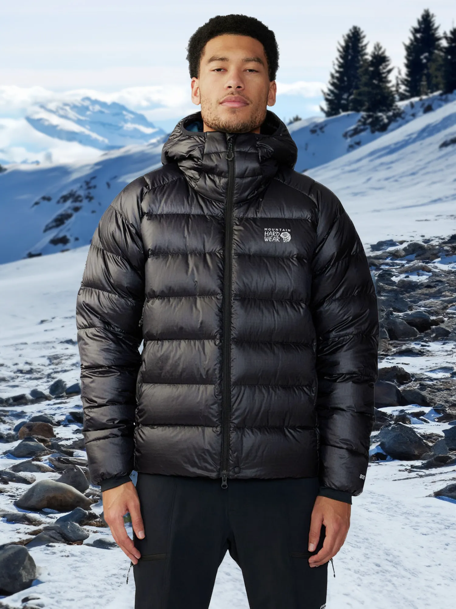 Пуховик Mountain Hardwear Phantom Alpine, черный, арт. 2092271mhw-010