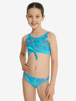 Купальник раздельный для девочек Joss, синий, арт. 17267