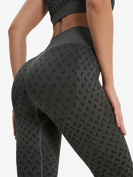 Легинсы Demix HighFlow Yoga Seamless Gfx, серый, арт. 17296