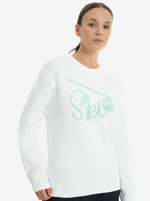 Свитер женский Glissade, белый, арт. 17391