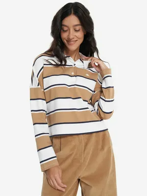 Поло с длинным рукавом Robe di Kappa, бежевый, арт. 17448