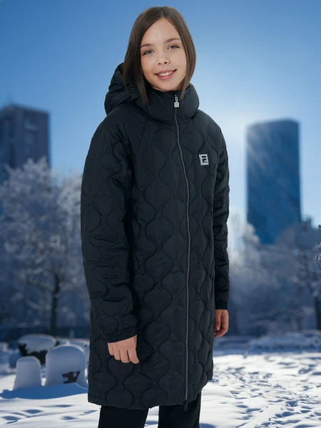 Пальто утепленное для девочек FILA, черный, арт. 130480fla-99