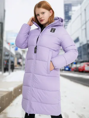 Пальто утепленное для девочек Kappa, фиолетовый, арт. 131285