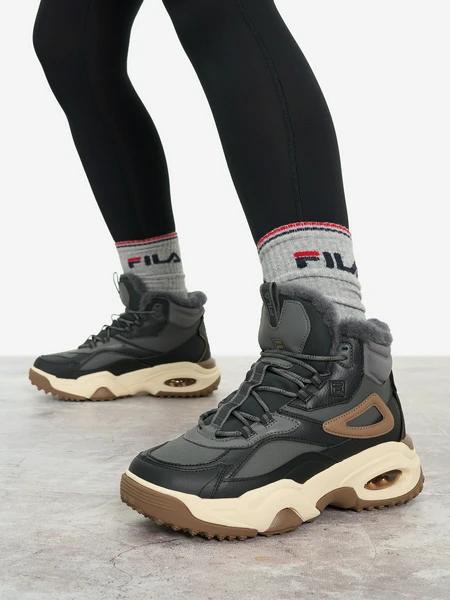Кроссовки утепленные женские FILA Wander Mid, черный, арт. 130071fla-99