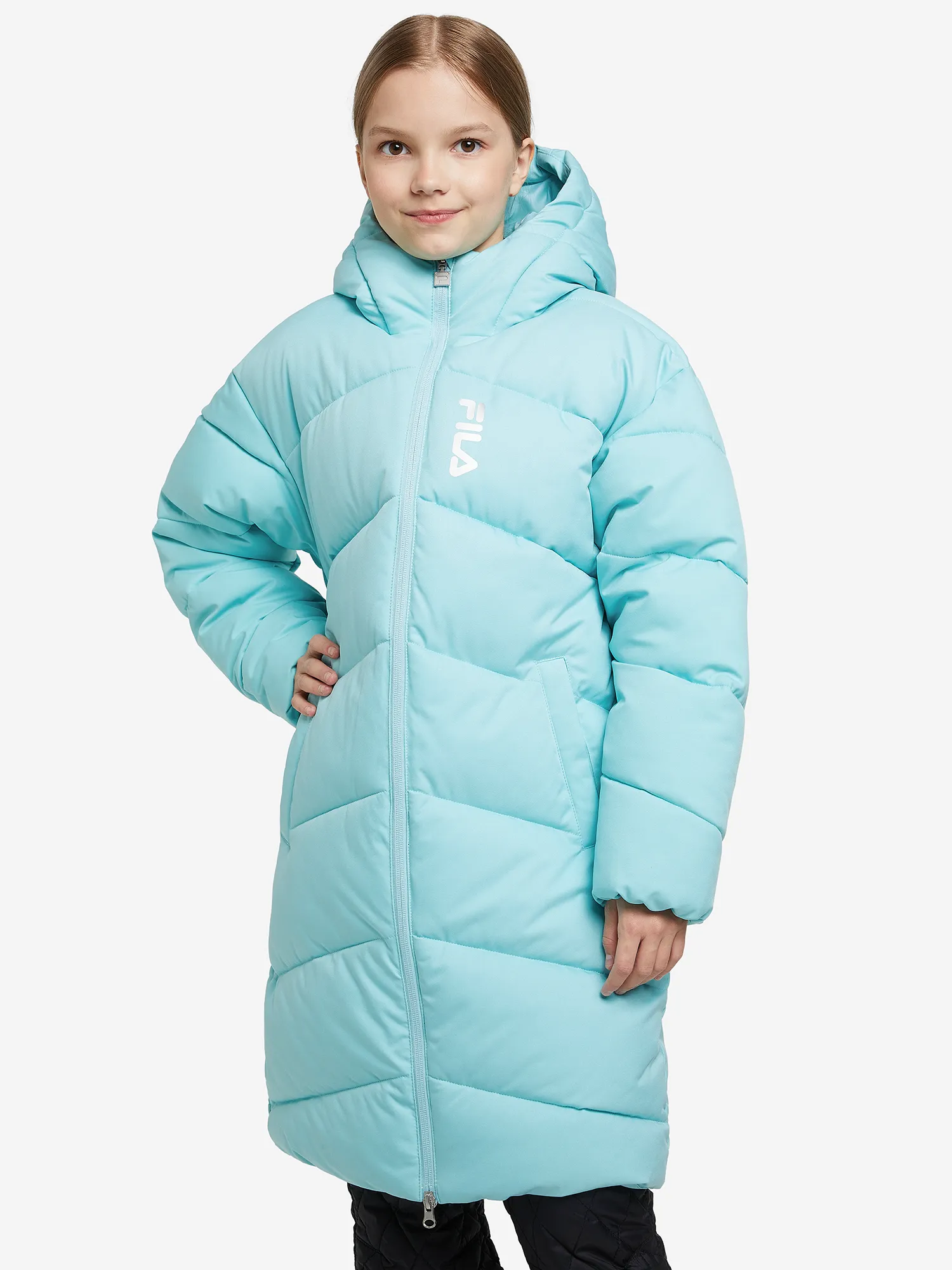 Пуховик FILA, голубой, арт. 123792fla-n1