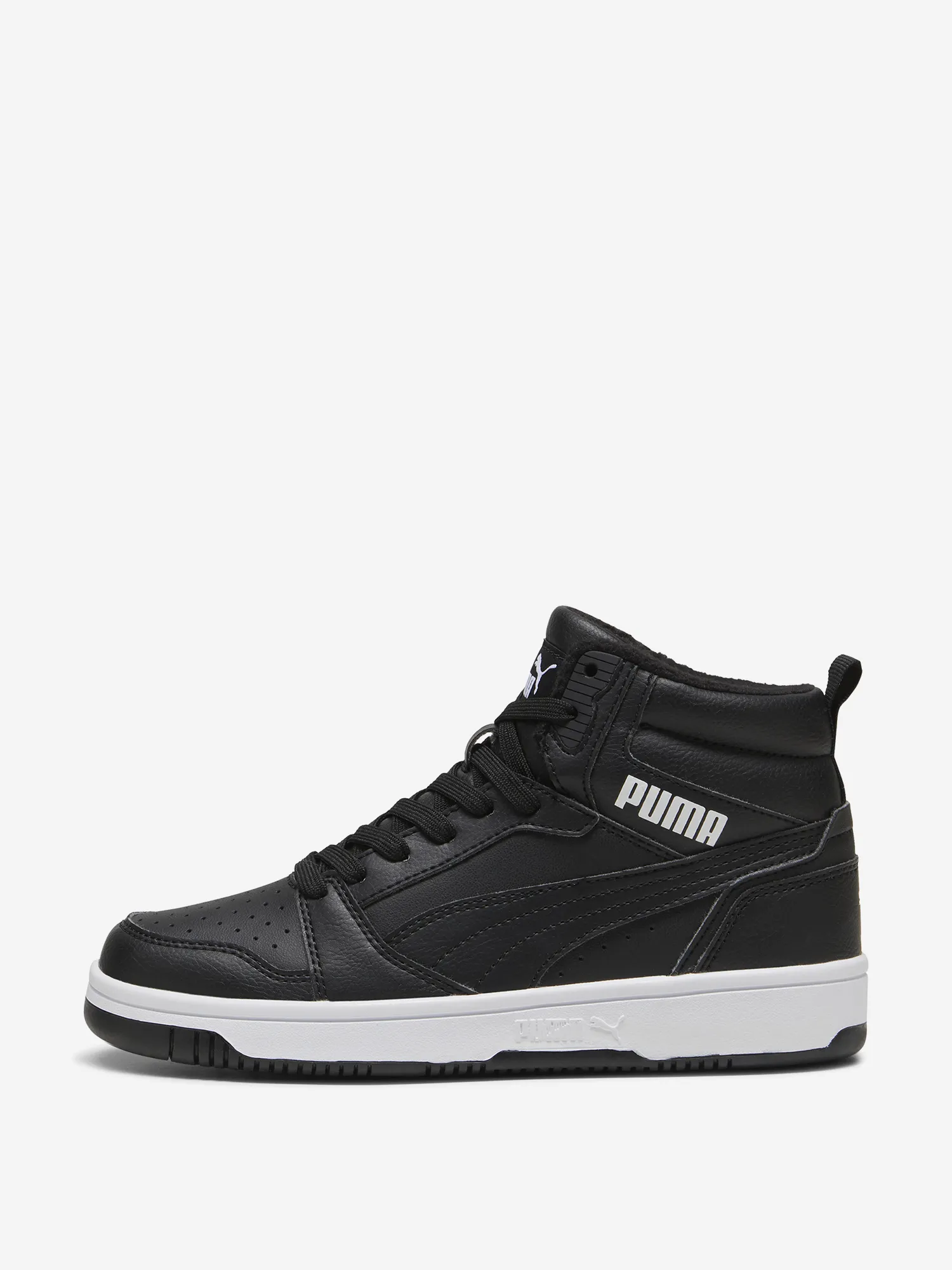 Кеды утепленные PUMA Rebound V6 Mid WTR Jr, черный, арт. 394685p0p-01