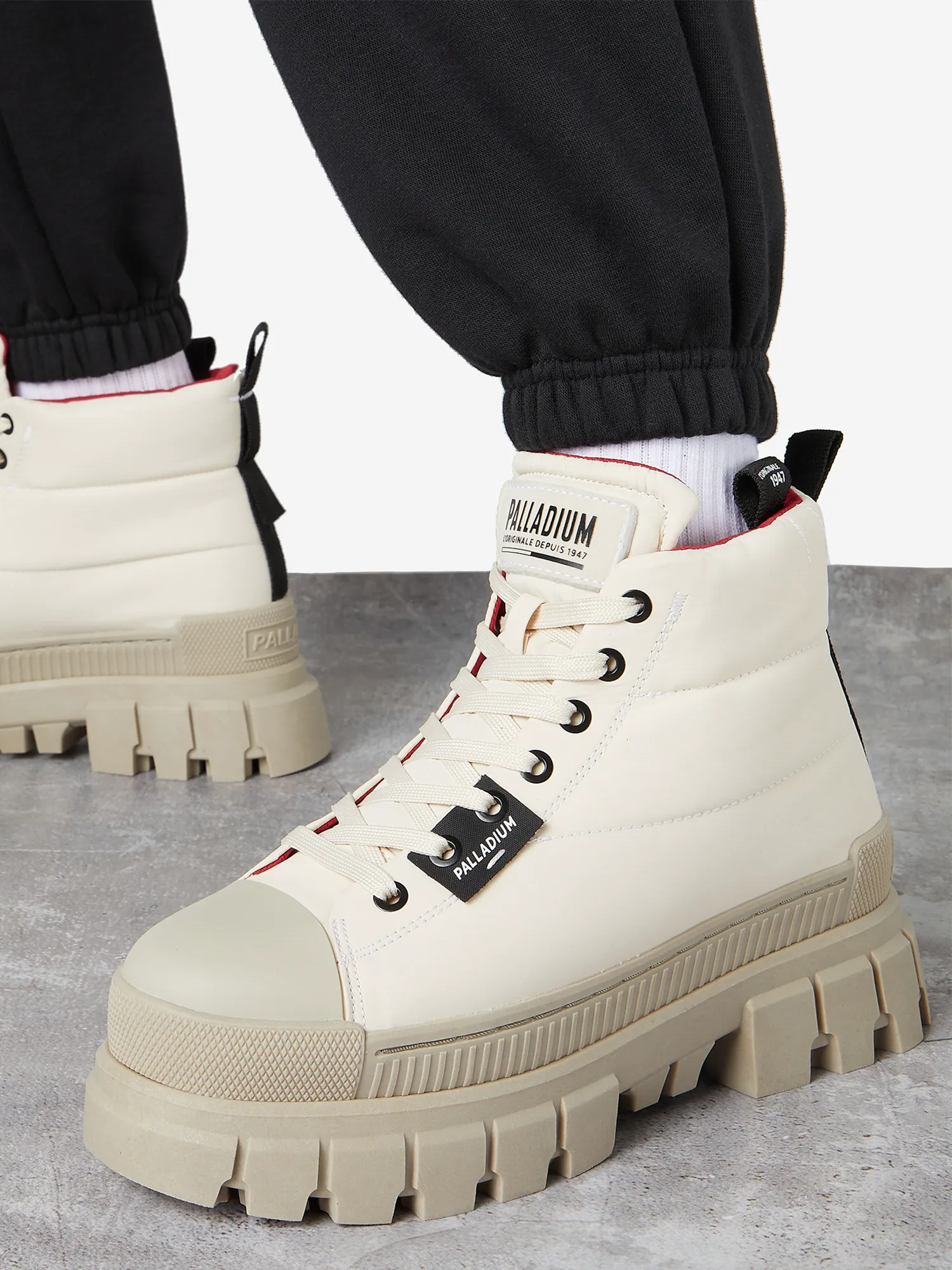 Ботинки утепленные PALLADIUM Revolt Boot Overcrush, белый, арт. 17685