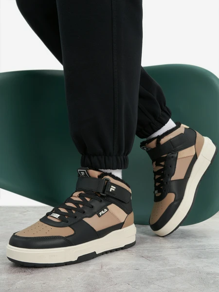 Кеды утепленные женские FILA Fx-1000 Mid, коричневый, арт. 130029fla-t3