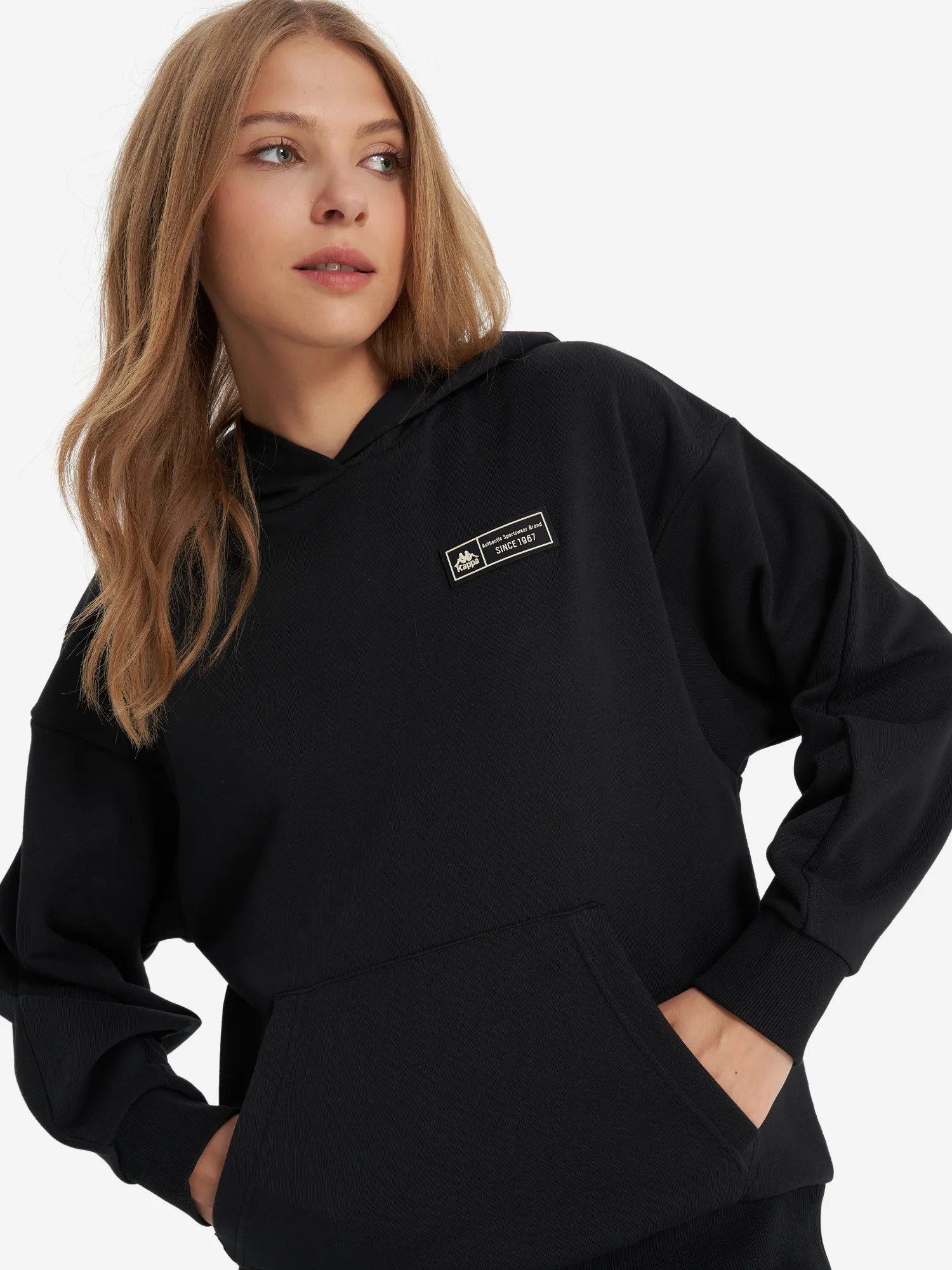 Худи женское Kappa, черный, арт. 131123kap-99