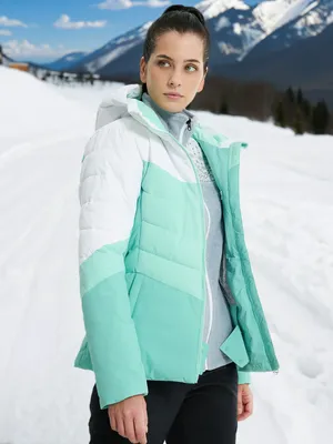 Пуховик женский Glissade, зеленый, арт. 131711