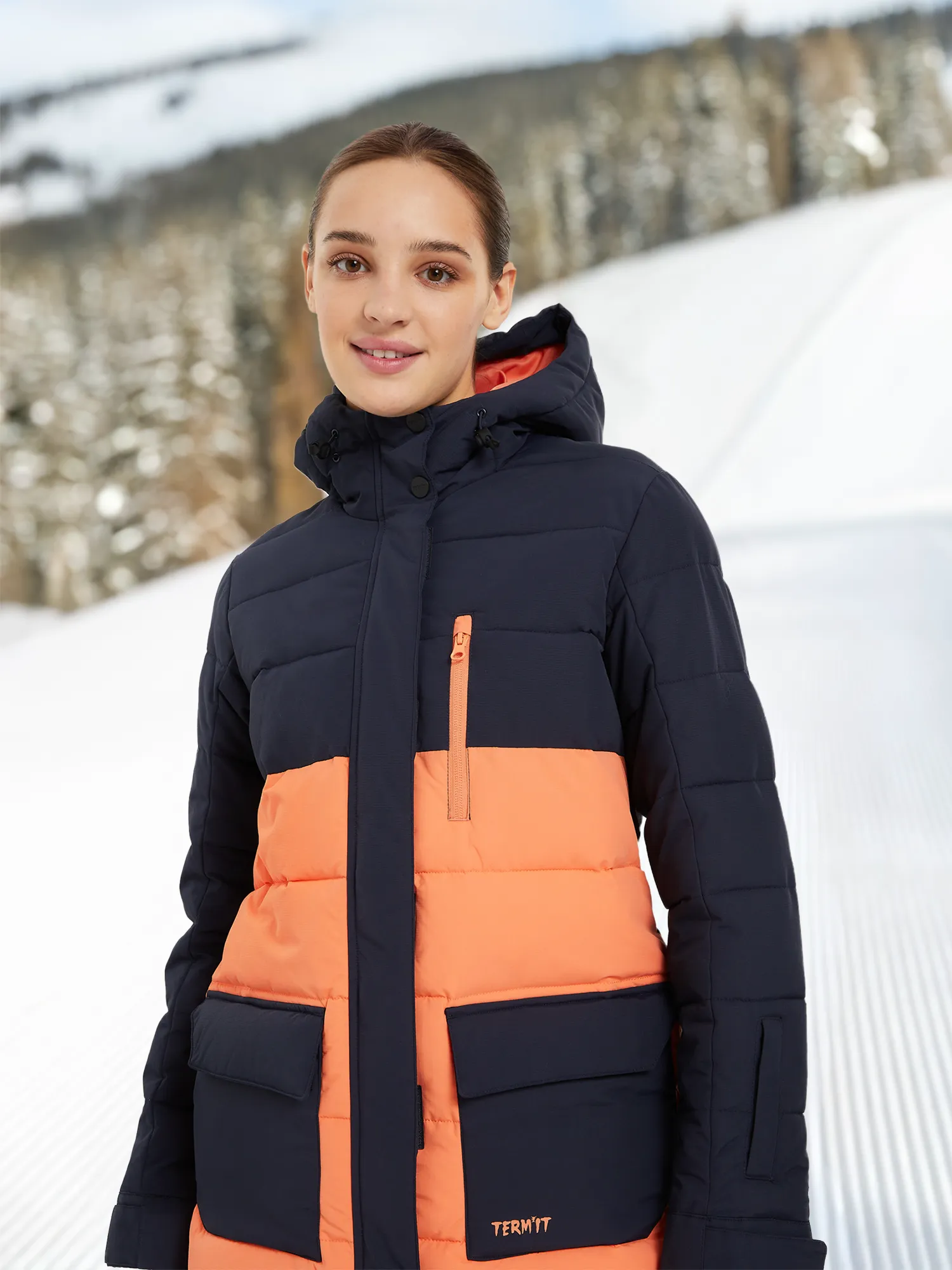 Пуховик женский Termit, мультицвет, арт. 124773trt-me