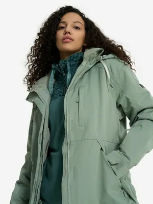 Куртка утепленная Roxy Billie Jk, зеленый, арт. erjtj03483