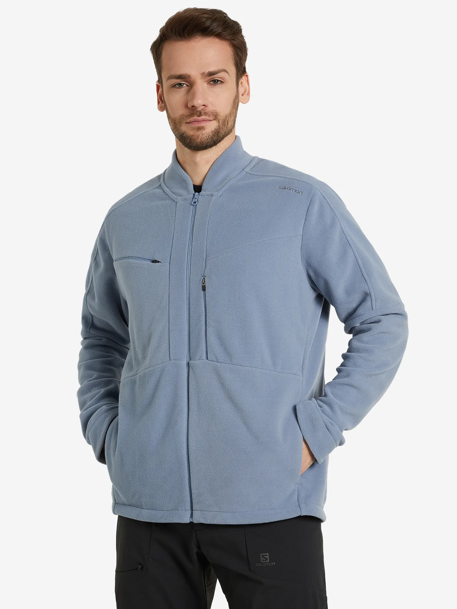 Джемпер флисовый Salomon Outlife, голубой, арт. lc1640700s03-.