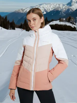 Пуховик женский Glissade, бежевый, арт. 17820