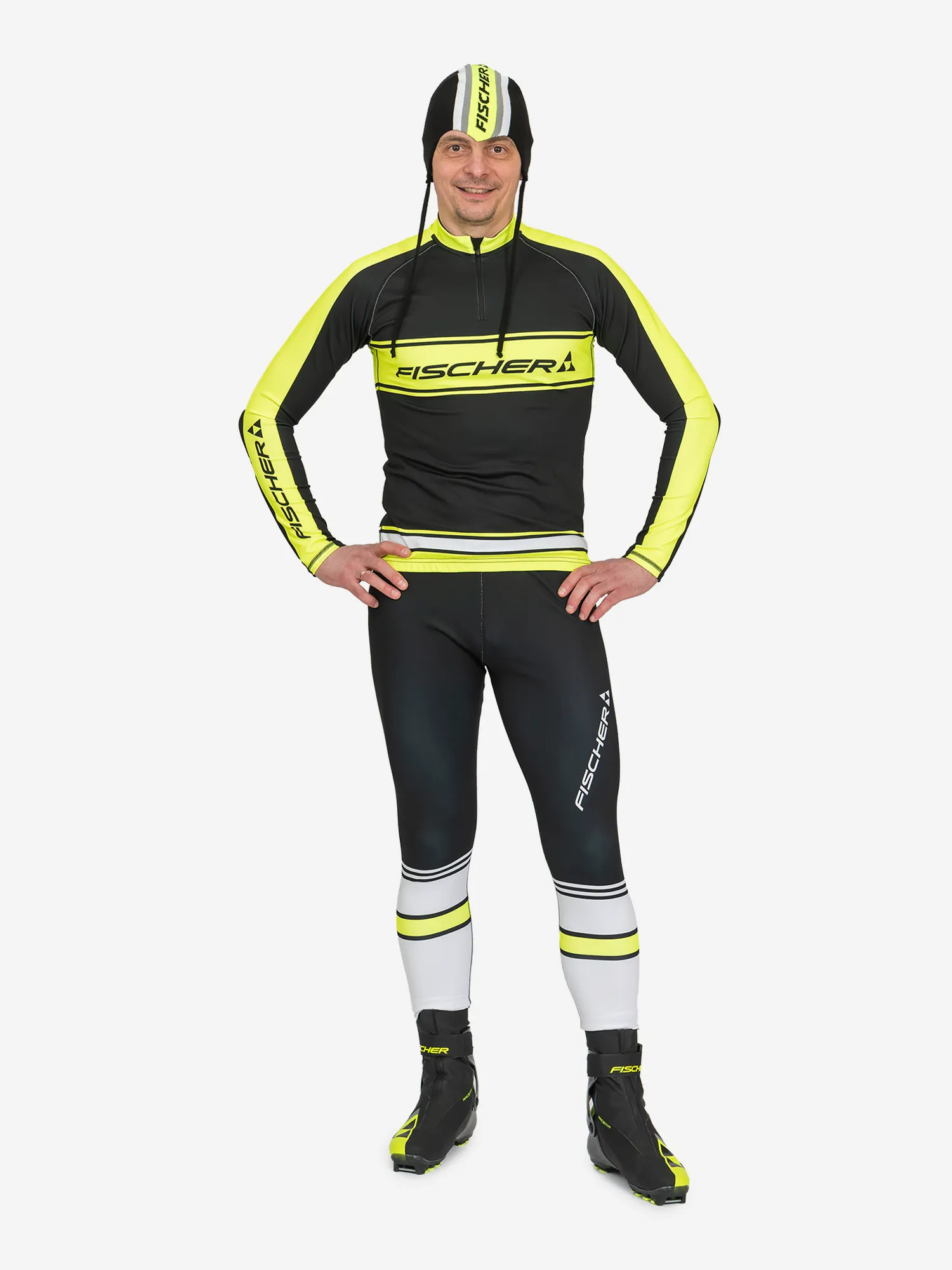 Гоночный костюм Fischer Retro, черный, арт. 17836