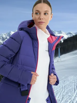 Пуховик женский Glissade, синий, арт. 17851