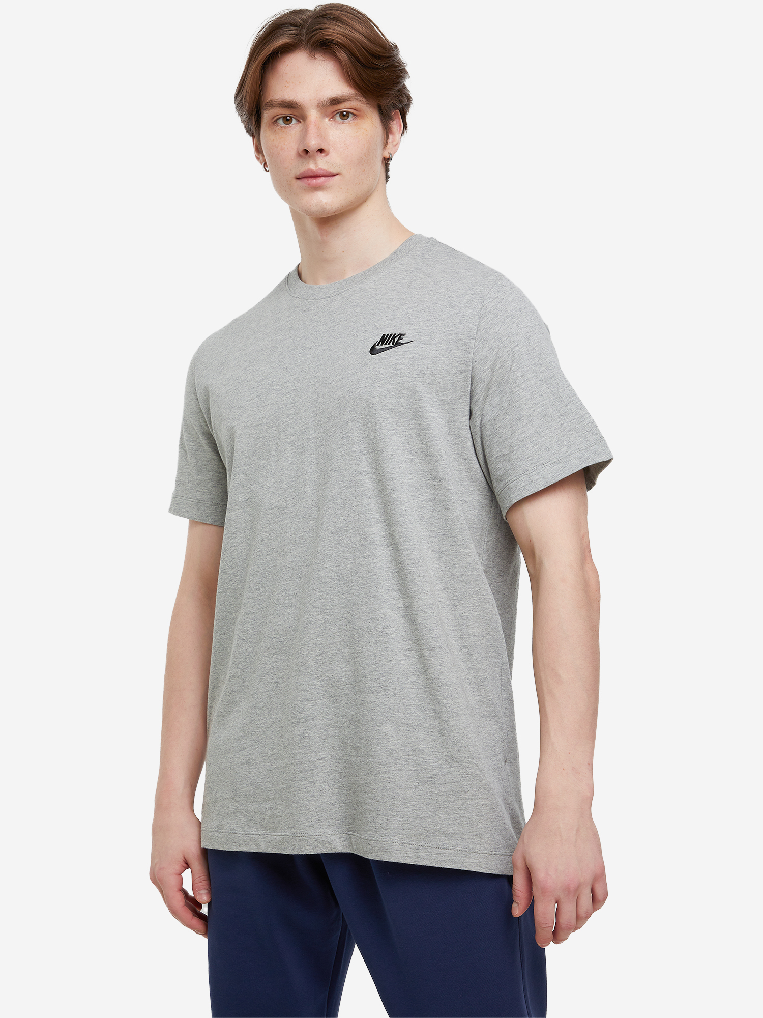 Футболка Nike Club, серый, арт. ar4997n06-064