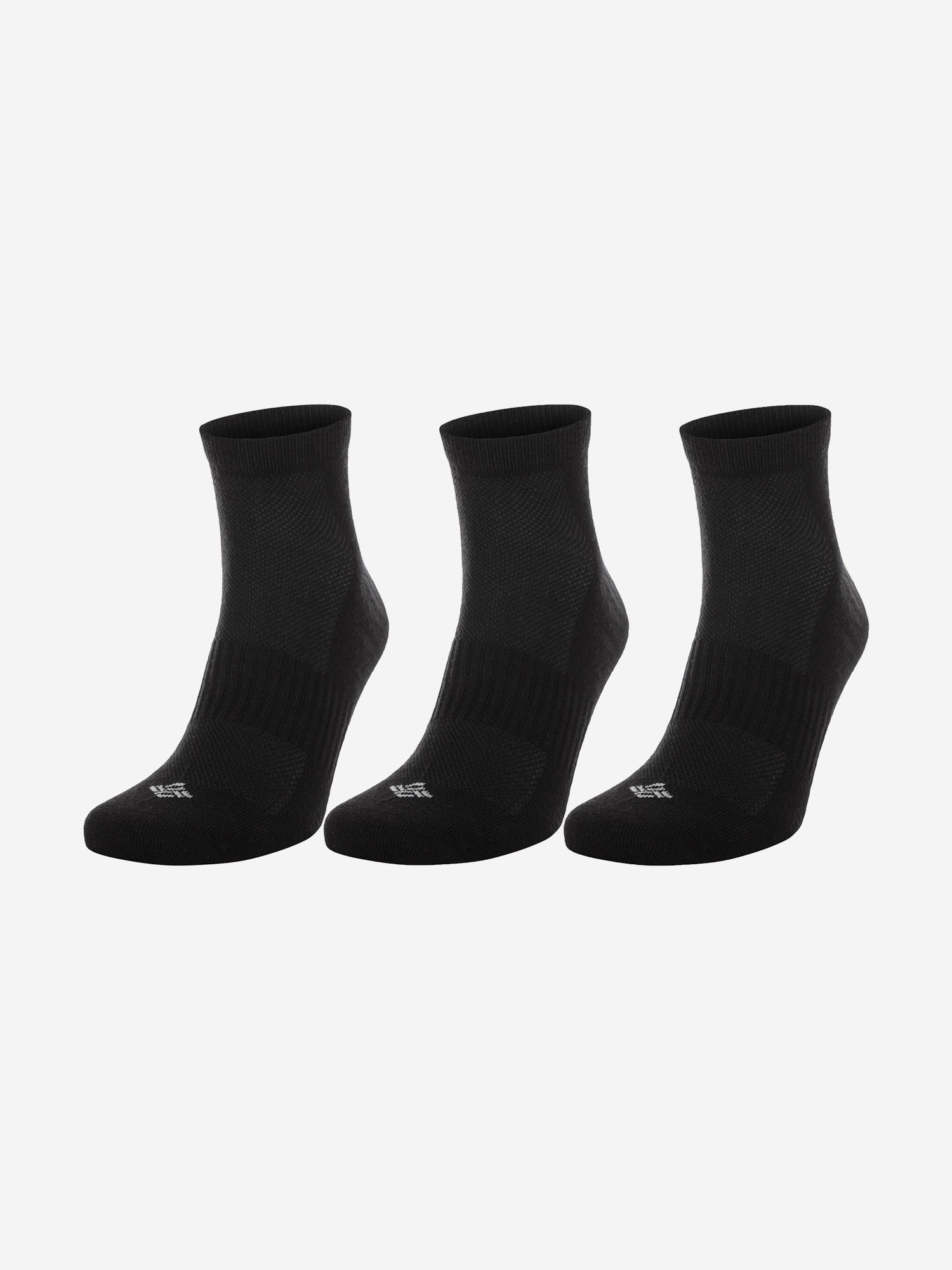 Носки Columbia New Cotton Quarter Socks, 3 пары, черный, арт. ncqs3pclb-blk