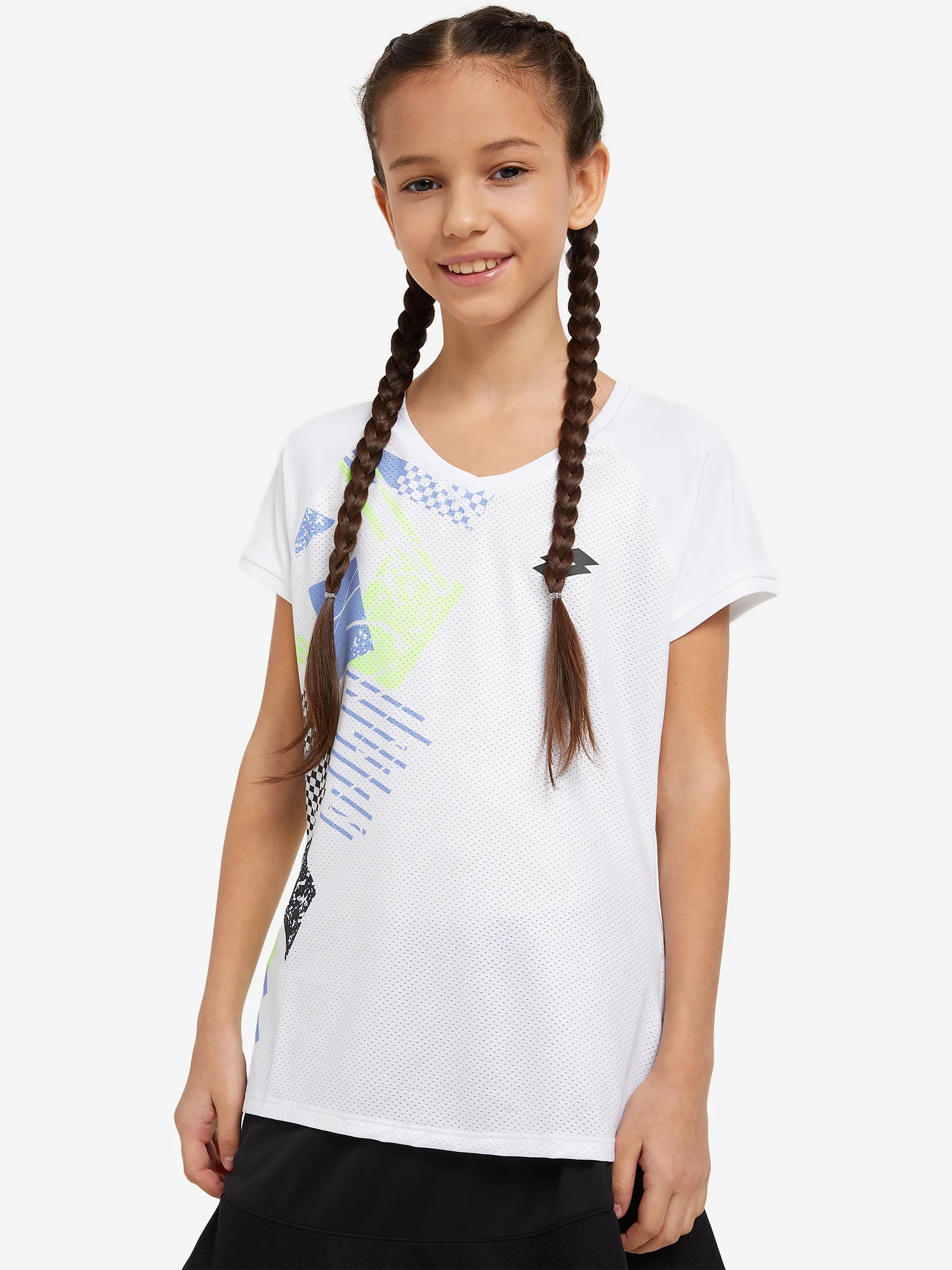 Футболка для девочек Lotto Tech, белый, арт. 219829l0w-0f1