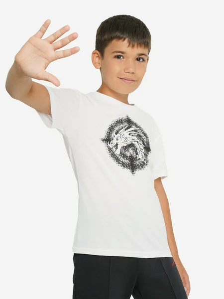Футболка для мальчиков Demix, белый, арт. 18154