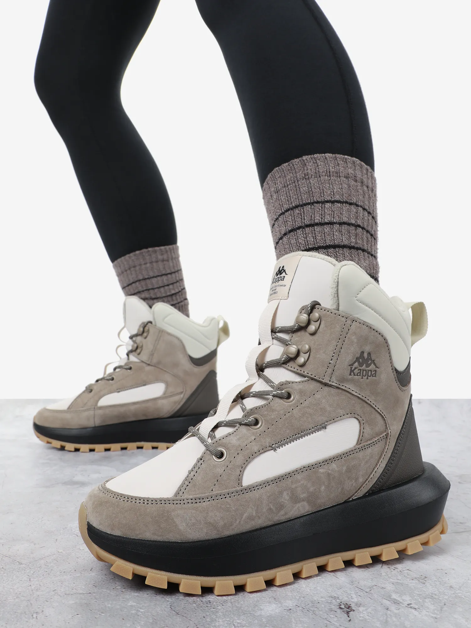 Кроссовки утепленные Kappa Sierra Mid, бежевый, арт. 123167kap-t1