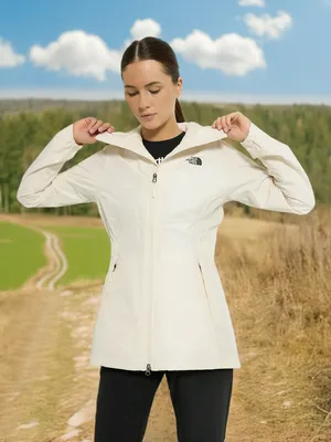 Куртка мембранная женская The North Face Hikesteller, бежевый, арт. NF0A3BVIQLI1T1K