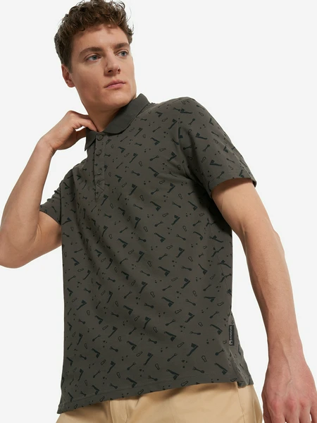 Мужское поло Outventure, коричневый, арт. 139256out-f1